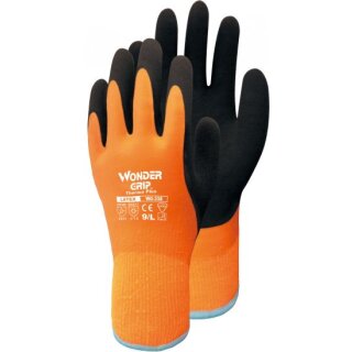Triuso Wonder Grip Thermo Plus versch. Größen Orange, Latex 2-Fach getaucht