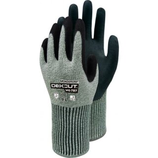 Triuso Wonder Grip Cut 5 versch. Größen grün-grau, Nitril 1-Fach get.