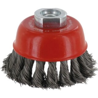 Triuso Topfbürste 65mm, Stahl,gezopft M14, 0,50mm