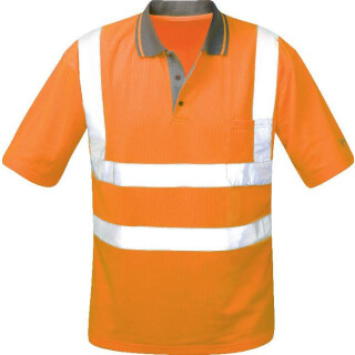 Safestyle *CARLOS* WarnschutzPoloshirt Polyester Orange Gr. XXXL
