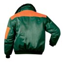 Norway Elysee ROTDORN Pilot-Jacke Baumwolle forstgrün/orange Gr. M