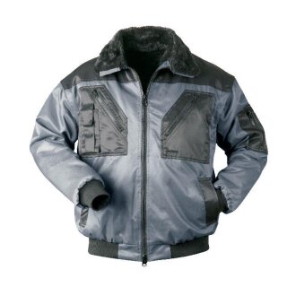 Norway *TROMSOE* Pilotjacke Ärmel abnhembar grau/schwarz Gr. S