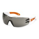 uvex Schutzbrille pheos s Bügelbrille 9192745 weiß orange (schmale Version)