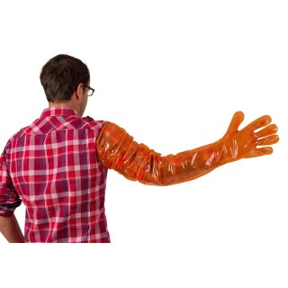 Kerbl Einmalhandschuhe Vetbasic, 90cm Länge, 100 St., orange