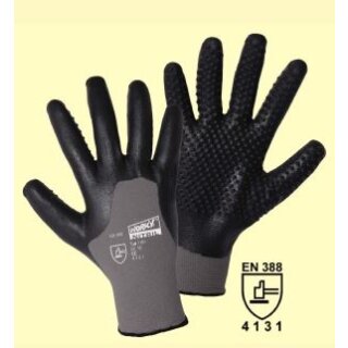 Worky Nitril-Igel Feinstrickhandschuhe, grau Gr. 8