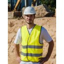 Korntex Warnweste Standard - schwarzer Saum, Gelb 5XL