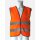 Korntex Warnweste Standard - schwarzer Saum, Orange M