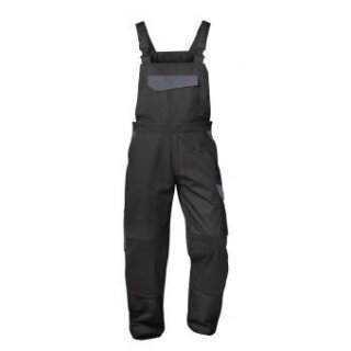 Craftland BEVEREN Twill Latzhose schwarz/grau vers. Größen