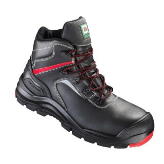 Elysee COMO Schnürstiefel Glattleder schwarz/rot vers. Größen