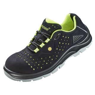 Elysee FANO ESD-Halbschuhe Mikrofaser schwarz/gelb vers. Größen