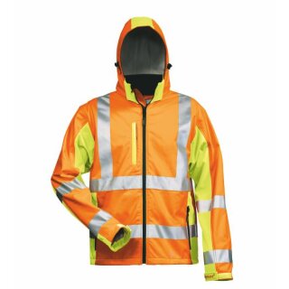 Elysee HOSS Warnschutz-Softshelljacke orange/gelb vers. Größen