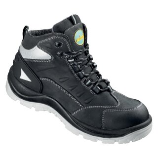 Wica LICATA Schnürstiefel Nubukleder schwarz/silber vers. Größen