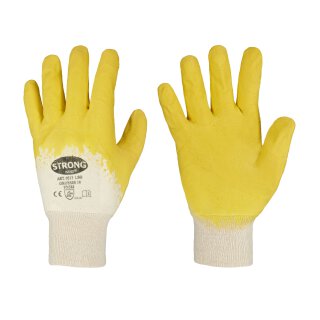 Strong Hand  LSO Handschuhe Baumwolle, Latex, gelb, CAT 2