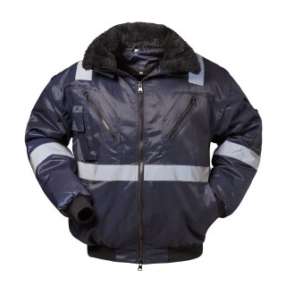 Norway ROGNAN Pilotjacke Reflexstreifen marine vers. Größen