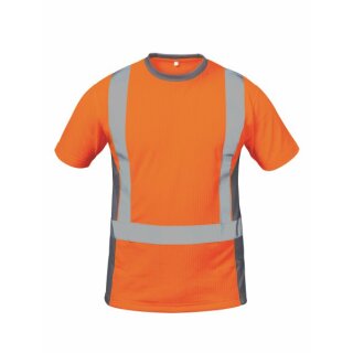Elysee ROTTERDAM Warnschutz-T-Shirt orange/grau vers. Größen
