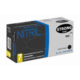 Strong Hand SHATIN Handschuhe Nitril, schwarz Gr. 10