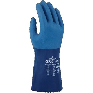 SHOWA CS720 Handschuhe Nitril, blau, CAT. 3 vers. Größe