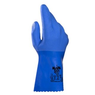 Mapa TELSOL 351 Handschuhe PVC, blau, CAT 3 vers. Größen