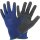 SHOWA Grip Strickhandschuh Nylon blau mit sw genoppter Nitrilbeschichtung Gr. 8