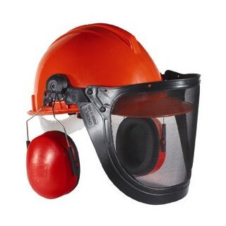 Feldtmann Tector WALDARBEITER-HELMSET Gehör- und Gesichtsschutz orange