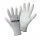 Worky ESD Nylon/Carbon- PU Handschuh.,weiße PU-Beschichtung in der Innenhand Gr. 8