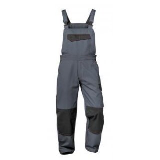 Craftland ZULTE Twill Latzhose Polyester grau Gr. 64