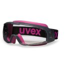 Uvex u-sonic Vollsicht Schutzbrille 9308123 grau/pink