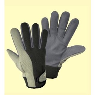 griffy PLANTER Komforthandschuh aus grauem Synthetikleder Gr. 8