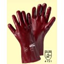 Worky PVC- Handschuh, rotbraun, 35 cm lang