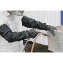 griffy Teichpflege- Sandstrahlerhandschuh aus sw PVC m. wasserdichter Stulpe, 70cm lang Damengröße