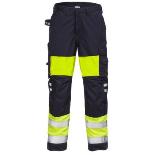 Fristads Kansas Flamestat High Vis Hose Damen Kl. 1 2776 ATHS in Warnschutz-Gelb/Marine und vers. Größen