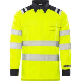 Fristads Kansas Flamestat High Vis Shirt Kl. 3 7050 ATS in Farbe Warnschutz-Gelb/Marine und Größe L