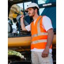 Korntex Vier Reflexstreifen Warnweste Orange in XL