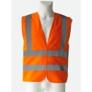 Korntex Vier Reflexstreifen Warnweste Orange in XXL
