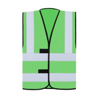 Korntex Vier Reflexstreifen Funktionsweste Grün in XL