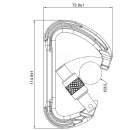 Aliens Karabiner D Big Connector Screw Schwarz