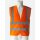 Korntex Vier Reflexstreifen Warnweste Orange S