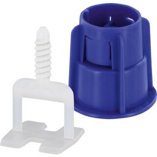 Triuso Nivelliersystem 2mm, 280-tlg. 200Gewindelaschen, 80Zughauben