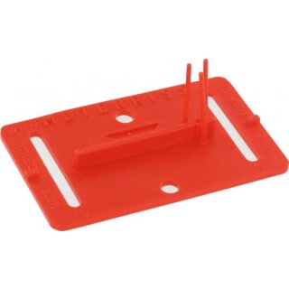 Triuso Meterriss-Plakette, m.Pinsel, selbstklebend, rot