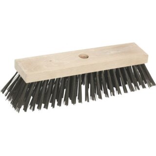 Triuso Stahldrahtbesen 30x7cm, 6-rhg Stahldraht 0,5mm, mit Stiel - Speditionsversand