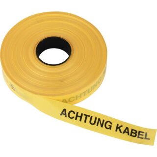 Triuso Trassenwarnband 40mm x 250m "Achtung Lichtwellenleiter"