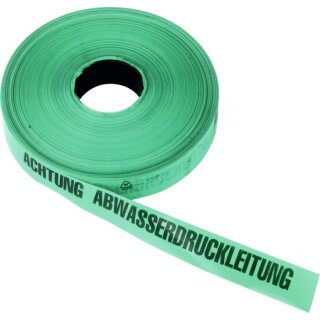 Triuso Trassenwarnband 40mm x 250m "Achtung Regenwasser", blau