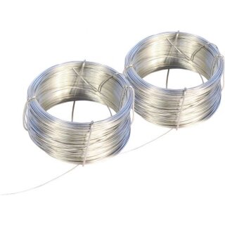 Triuso Bindedraht 50m x 0,7mm verzinkt, 2 Stück