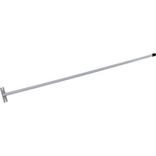 Triuso Stahlrohrstiel 140cm m. Platte und Befestigungslöcher