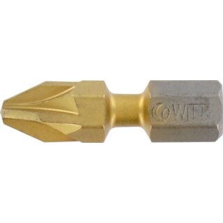 Triuso BIT PZ3 Bitflex TIN, 1 Stück 25mm,mit Dämpfungszone,"Witte"