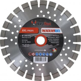 Triuso Diamant-Trennscheibe 230mm Level 10 mit Kühllöchern