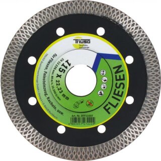 Triuso DTF115ST-T Diamant-Trennscheibe 115x1,2mm für Fliesen,Kacheln,Feinstein