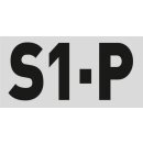 Triuso Sicherheitshalbschuh S1P Gr.38 schwarz/grün, PU/PU-Sohle