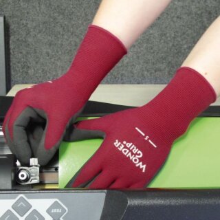 Triuso Wonder Grip Neo, Weinrot Nitril 1-Fach getaucht
