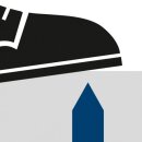 Triuso Sicherheitshalbschuh S1P schwarz/grün, PU/PU-Sohle